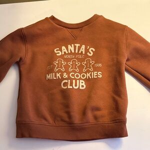 Santa's North Pole Kids Sweatshirt - Rust